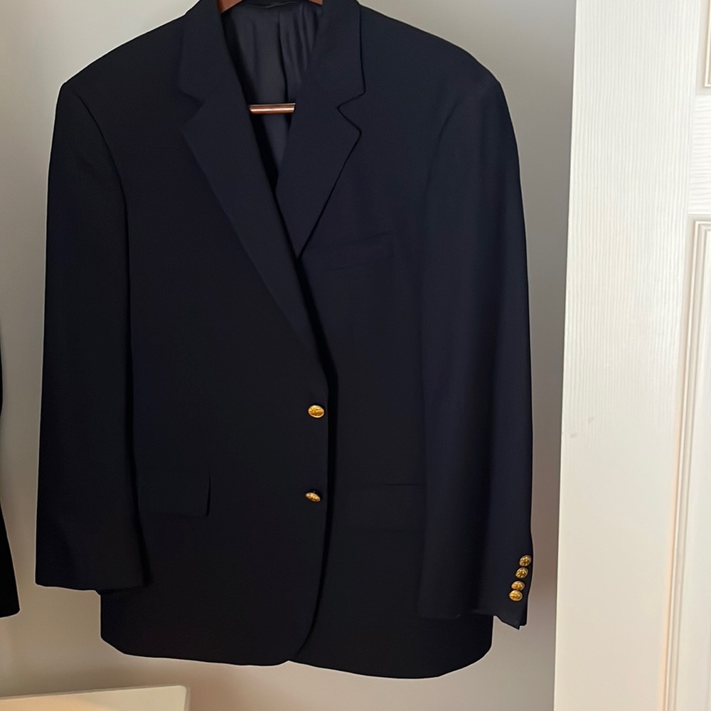 Brooks Brothers “346” Navy Blazer 44SH 100% (light weight) wool